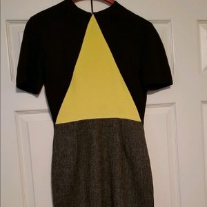 Victoria Beckham colorblock wool dress, US 8/UK 12